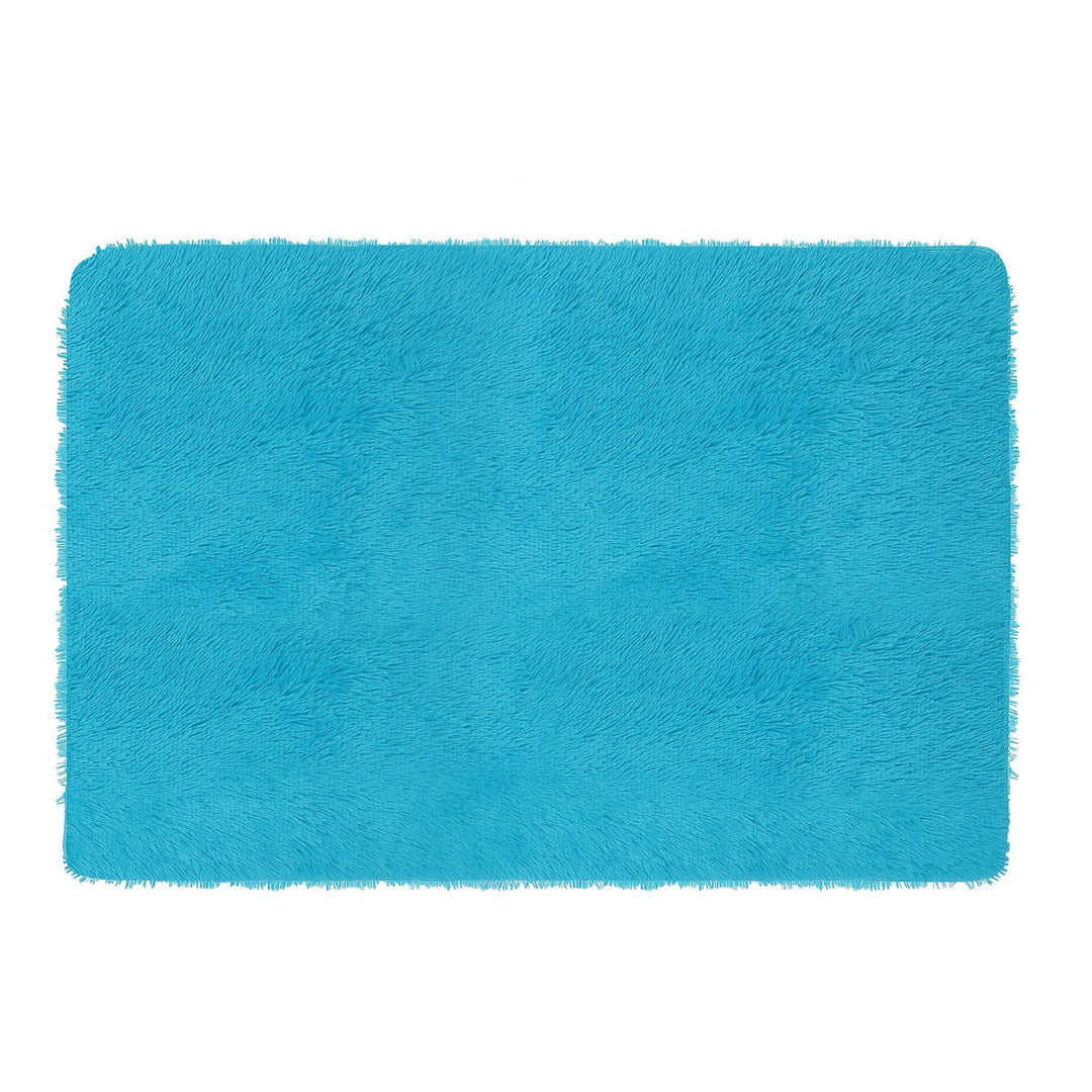 Fluffy Bedroom Rug 4Õ x 2.6Õ Anti-Skid Shaggy Area Rug Decorative Floor Carpet Mat for Nursery Bedroom Living Room
