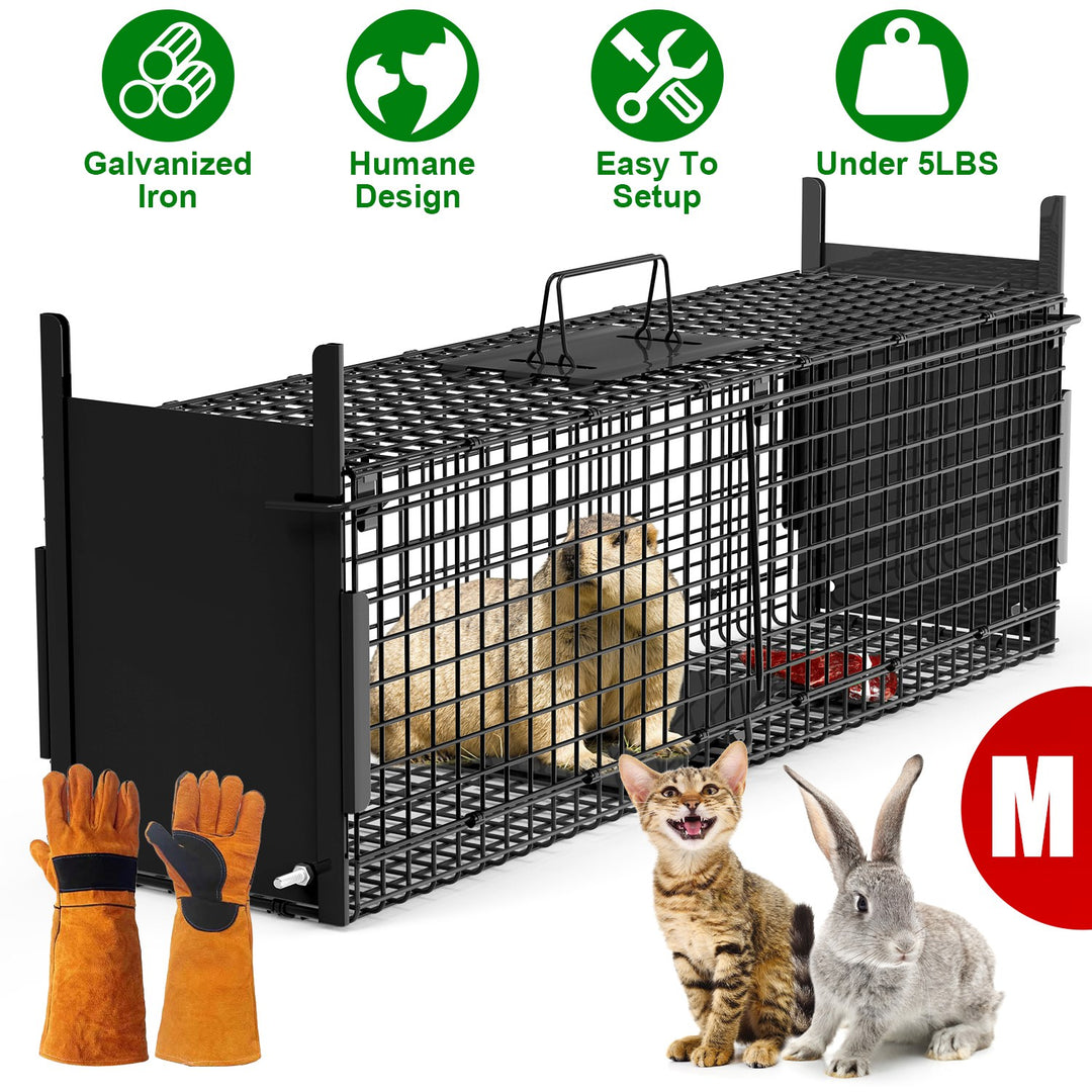 40in Live Animal Trap Cage - Humane Catch & Release
