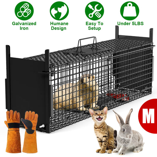 40in Live Animal Trap Cage - Humane Catch & Release