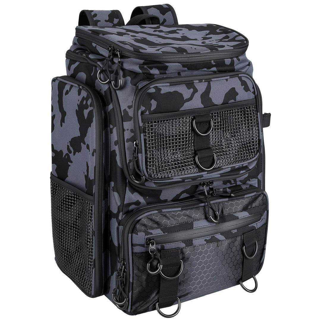 Fishing Backpack 42L with Rod Holders & 16 Pockets