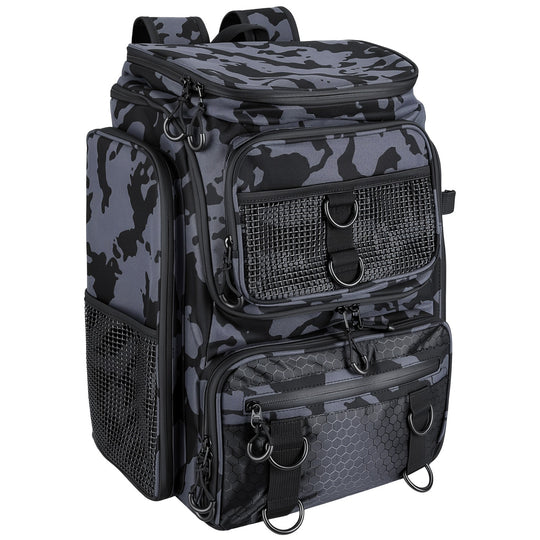 Fishing Backpack 42L with Rod Holders & 16 Pockets