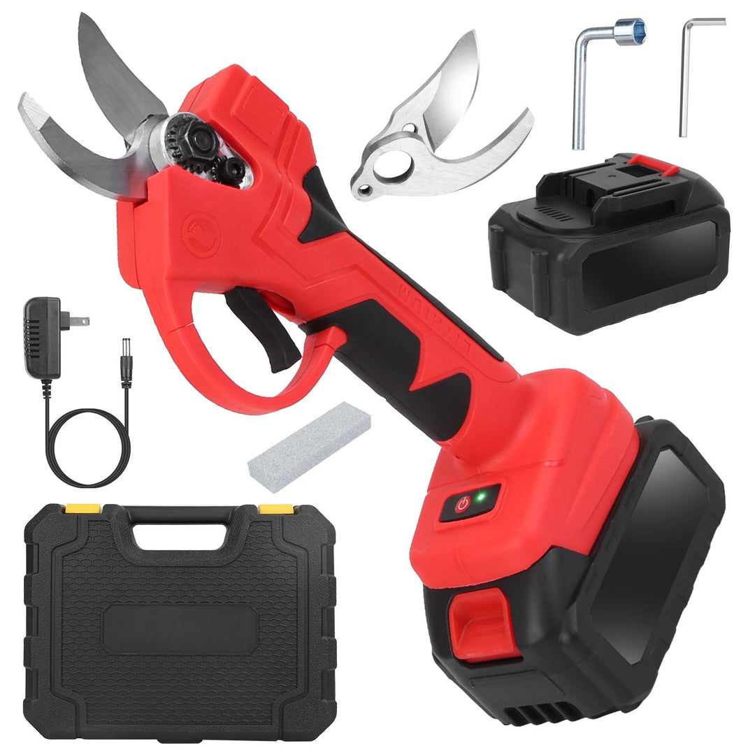 Cordless Electric Pruning Shears 21V with 2 Batteries