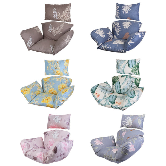 Egg Chair Cushion with Headrest - Thick Padded Hanging Seat