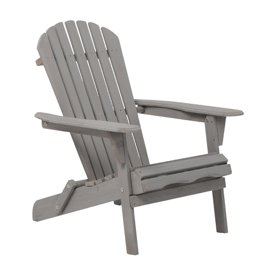 Folding Adirondack Chairs Set of 2 - Hemlock Wood Outdoor Seating