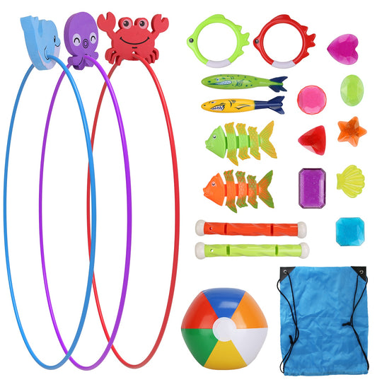 GBruno 24Pcs Diving Toys Swimming Pool