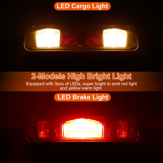 Fit For 2004-2008 Ford F150 Third Brake Tail Light Cargo Lamp Bar Rear Center High Mount Stop Light