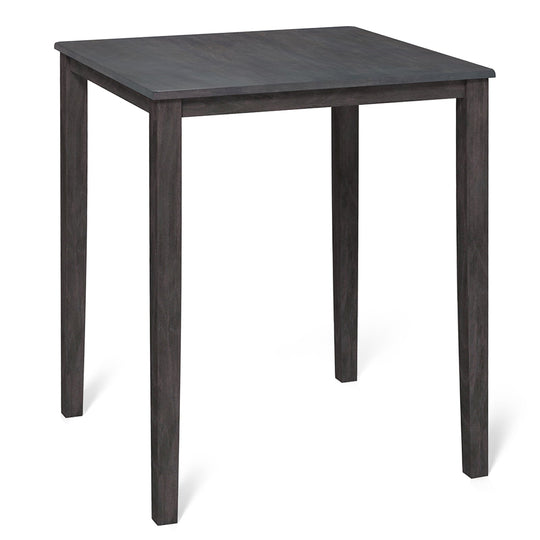 Square Dining Table with Solid Wood Frame for 4-Person
