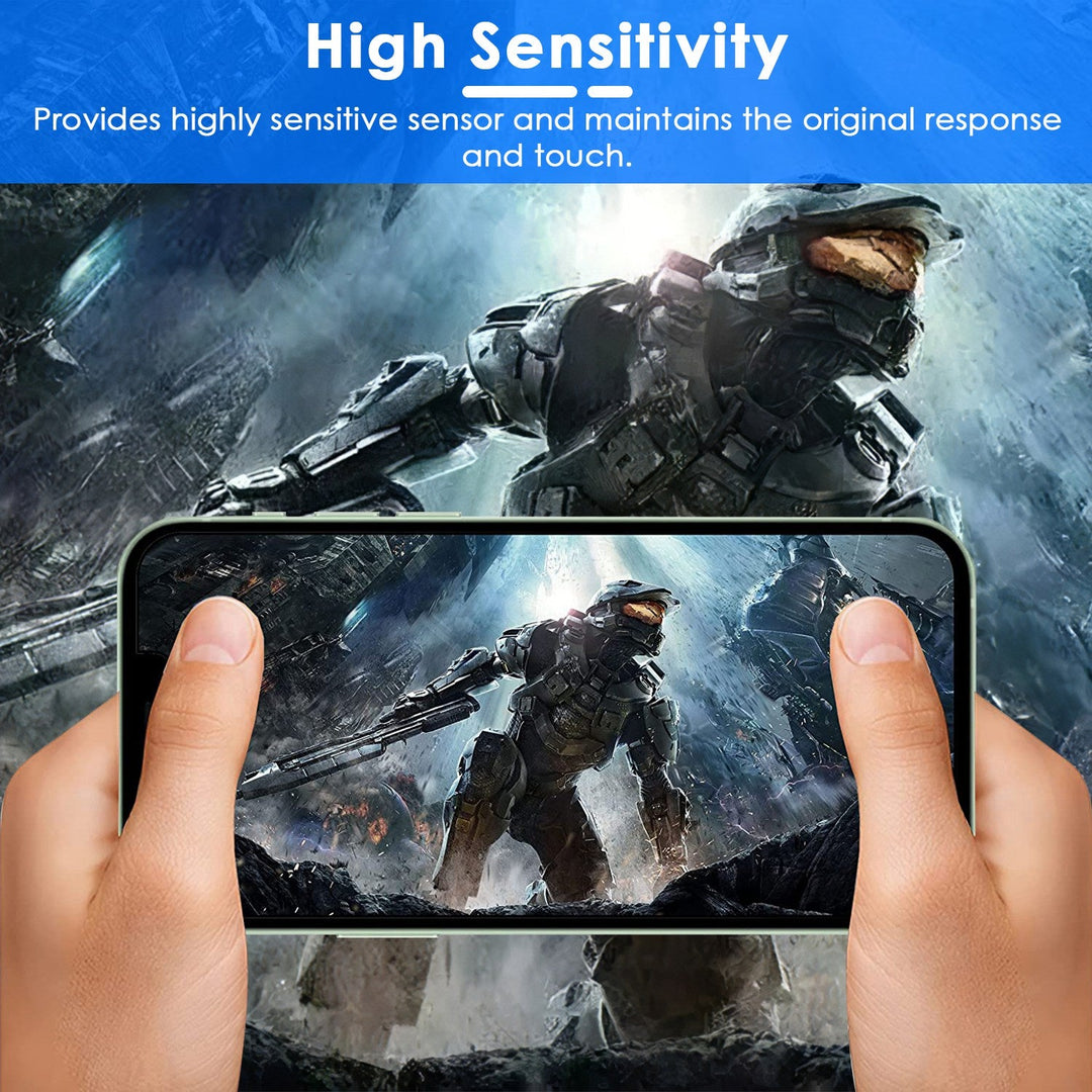 2Pcs HD Clear Screen Protectors 2Pcs Camera Len Protectors Tempered Glass Film Full Coverage Screen Protector Set Fit for IOS Phone 14/14Plus/14Pro/14