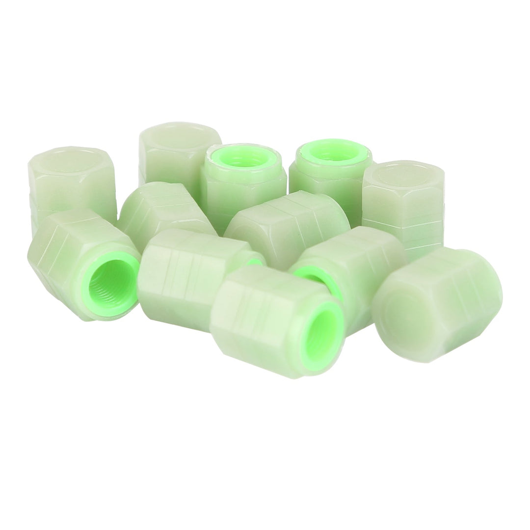 12Pcs Car Tire Valve Stem Caps Luminous Dustproof Stem Tyre Covers for Cars SUVs Truck Motorcycles Bicycles