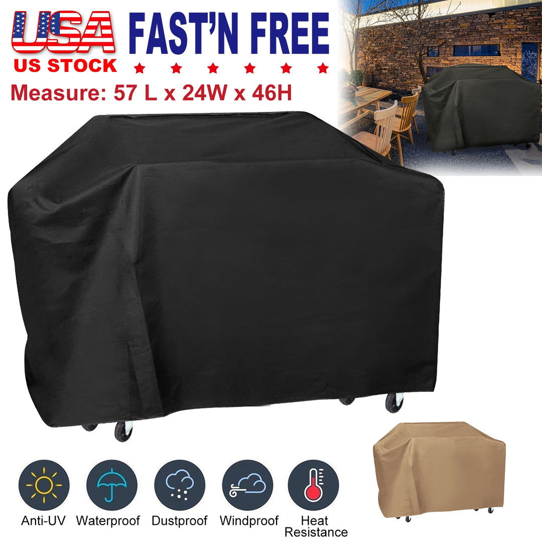 57-Inch BBQ Grill Cover - Weather Resistant Outdoor Protection