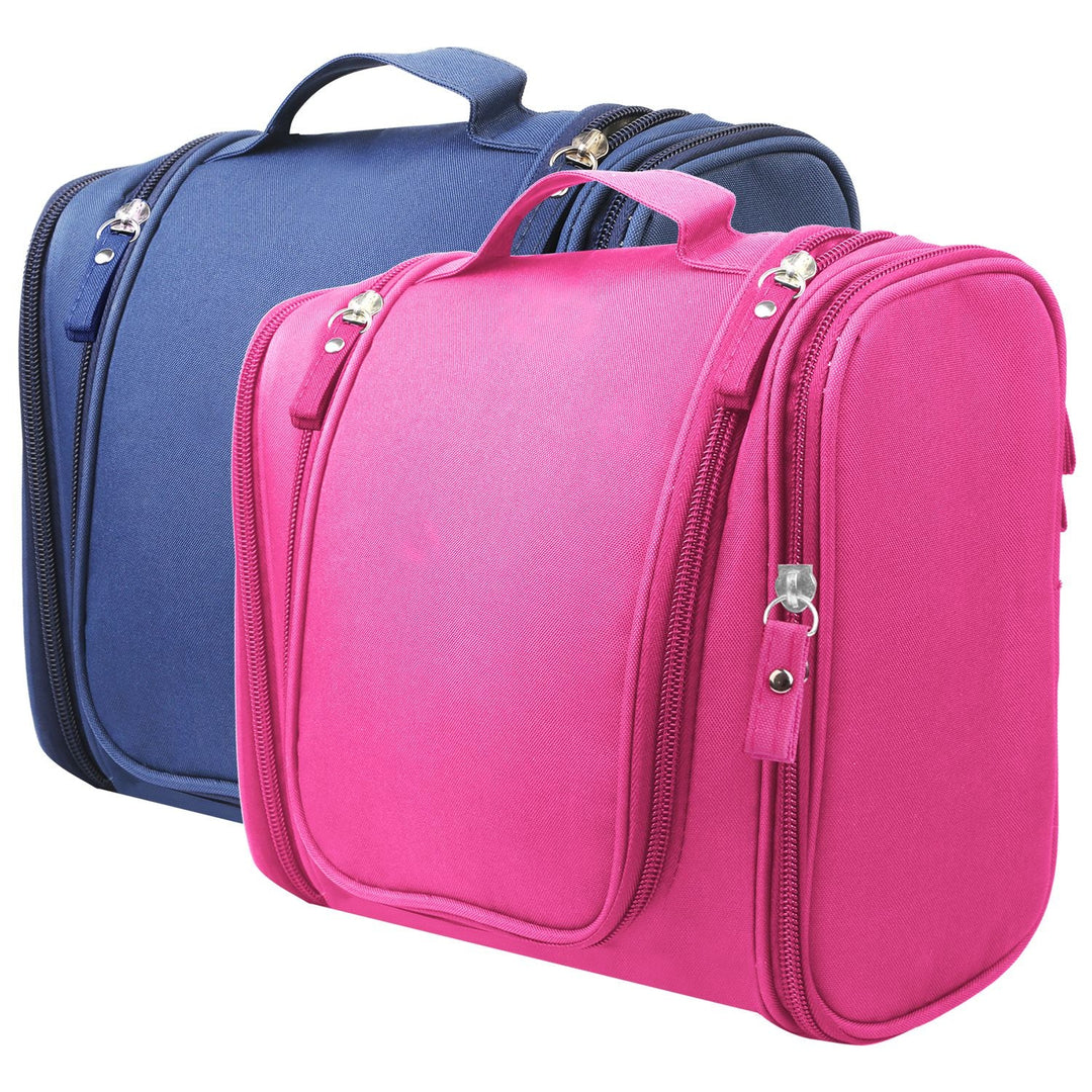 Travel Makeup Bags Portable Cosmetics Organizer Bag w/Hang Hook Handstrap Waterproof Toiletry Wash Bag for Women