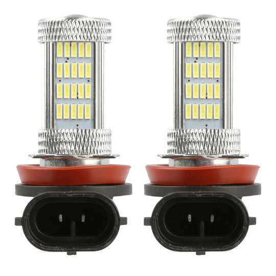 2PCS 800lm H8/H9/ H11 LED Fog DRL Light Bulb IP65 Water-Resistant 360¡ Beam Angle 6000K White