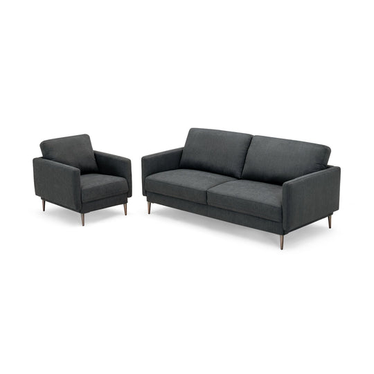 Modern Upholstered Accent Chair with Removable Backrest Cushion