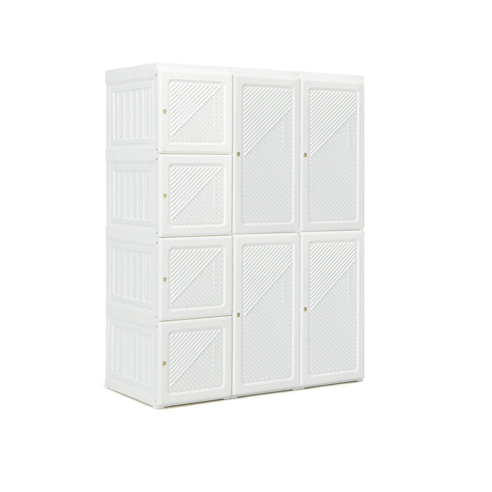 Foldable Closet Clothes Organizer with 8 Cubby Storage