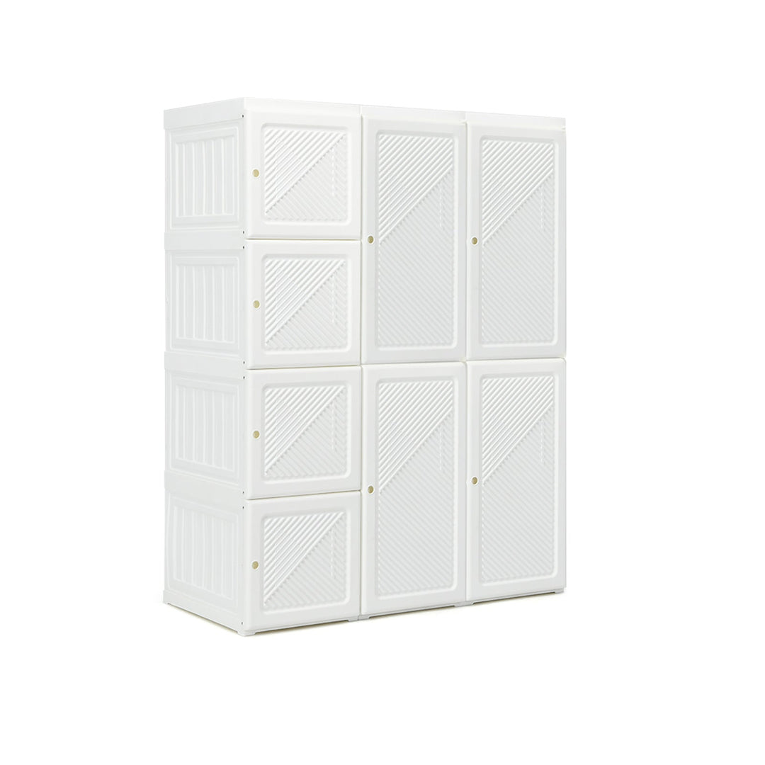 Foldable Closet Clothes Organizer with 8 Cubby Storage