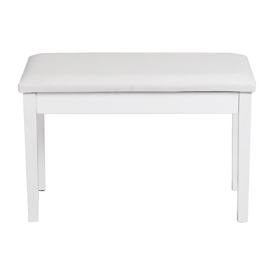 Solid Wood PU Leather Padded Piano Bench Keyboard Seat