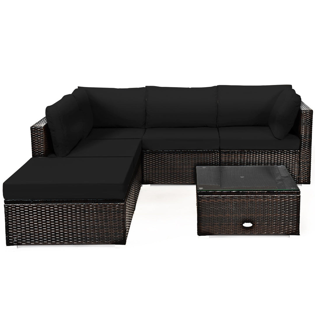 6 Pieces Outdoor Patio Rattan