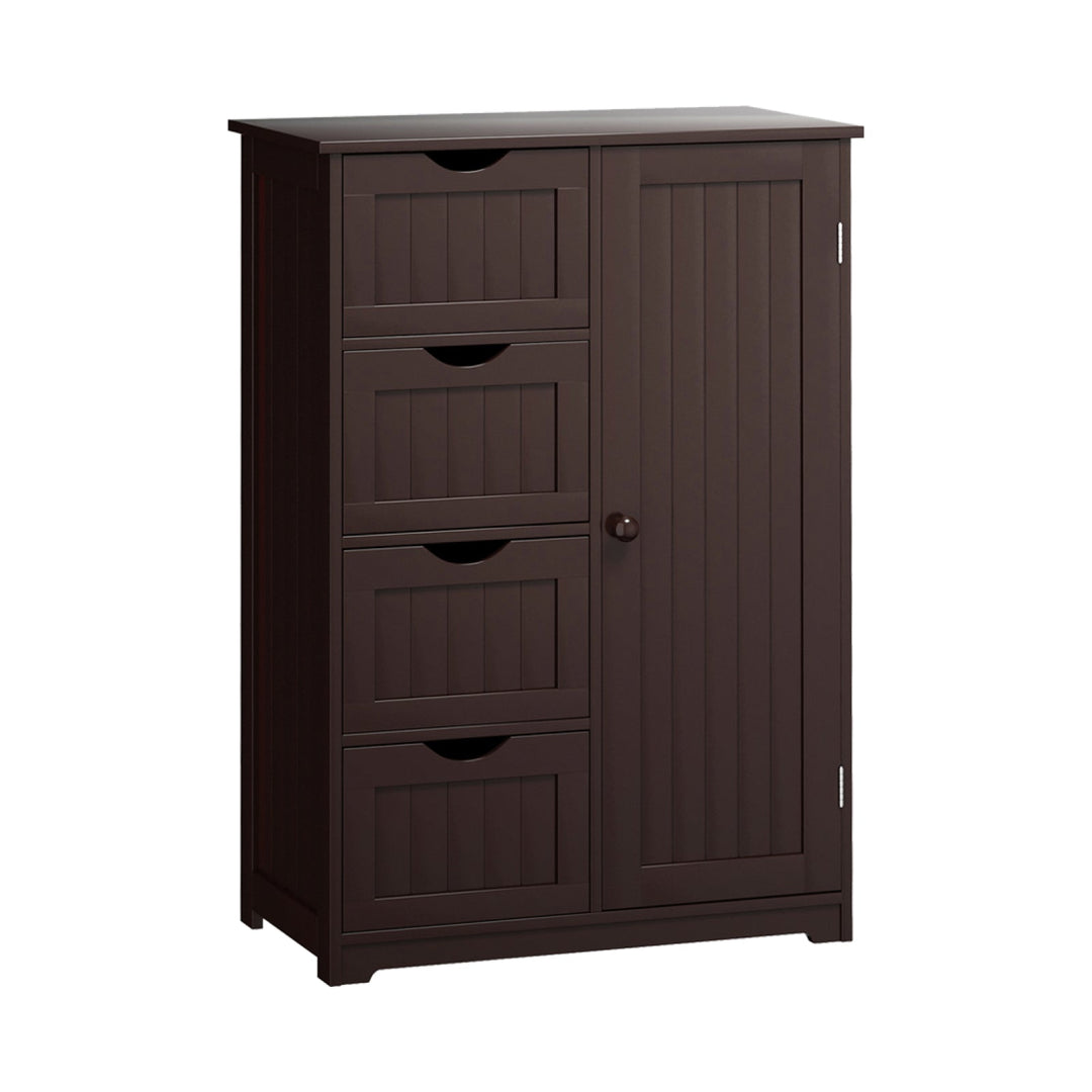 Standing Indoor Wooden Cabinet with 4 Drawers