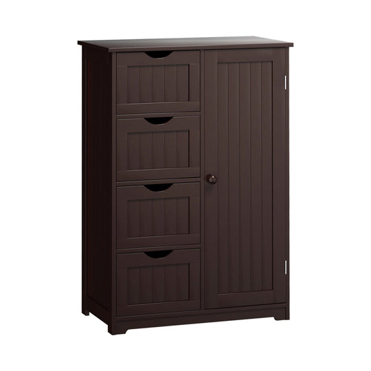 Standing Indoor Wooden Cabinet with 4 Drawers