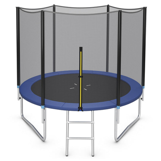 8/10/12/14/15/16Feet Outdoor Trampoline Bounce Combo with Safety Closure Net Ladder-10 ft