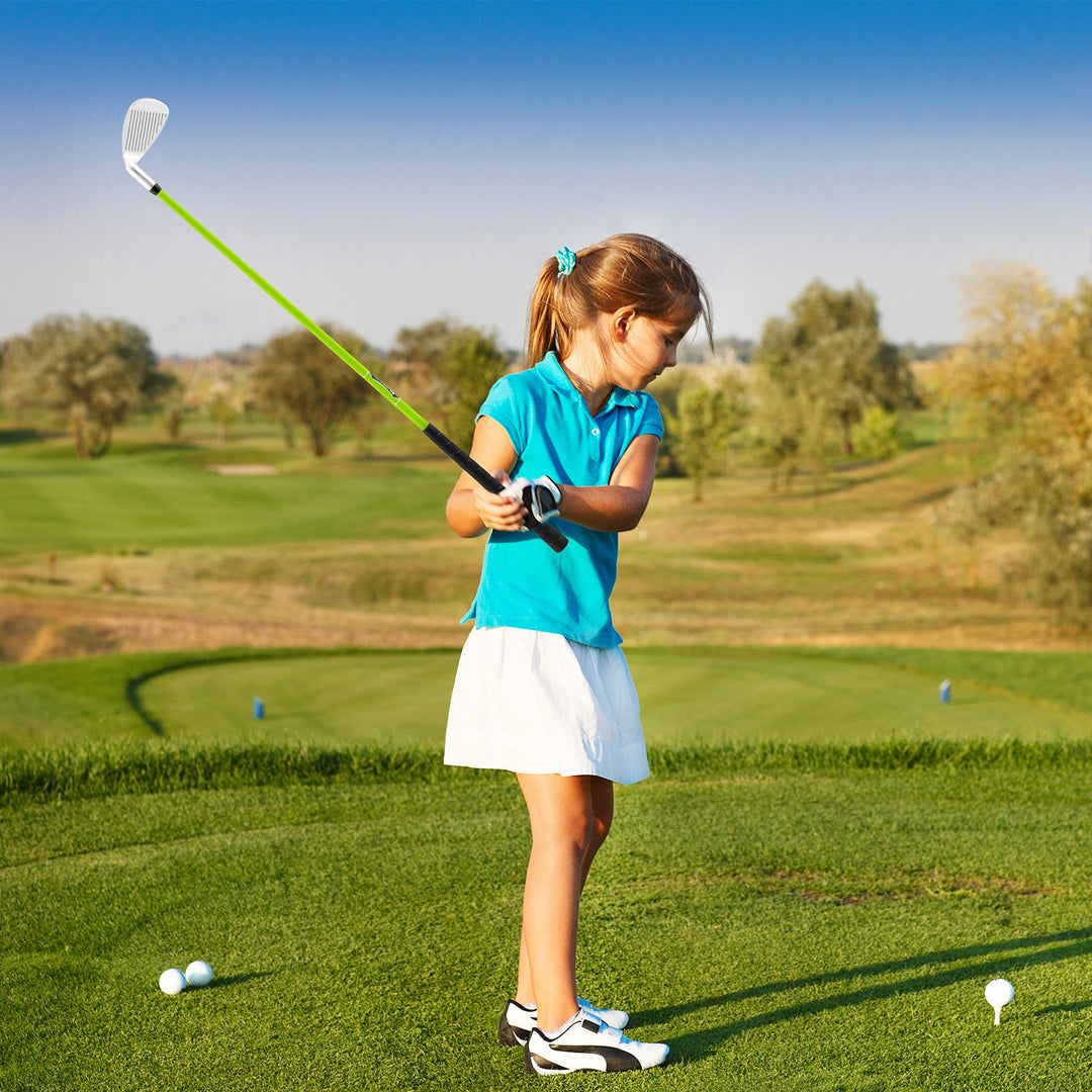 Individual Gold Club for Boys and Girls with Fiberglass Shaft and Headcover