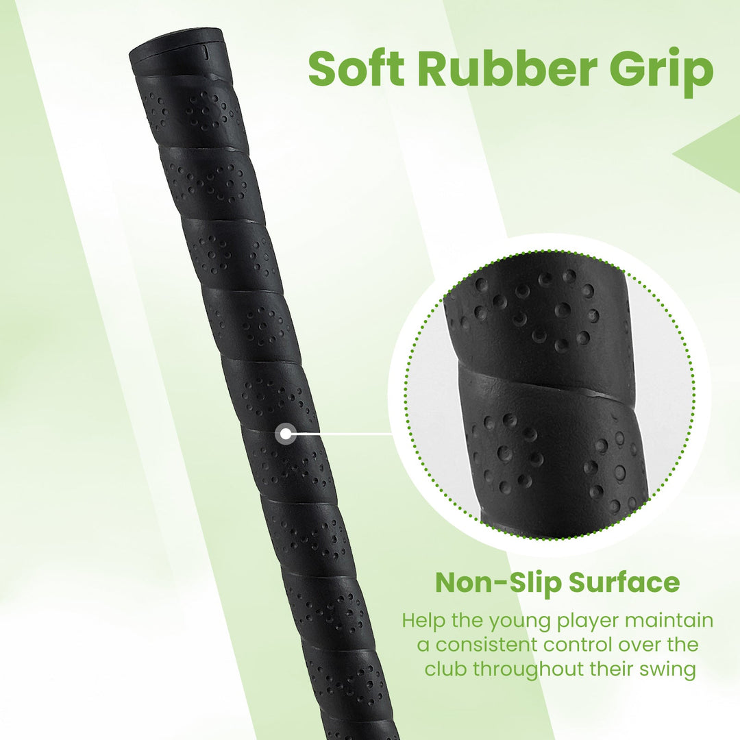 Individual Gold Club for Boys and Girls with Fiberglass Shaft and Headcover
