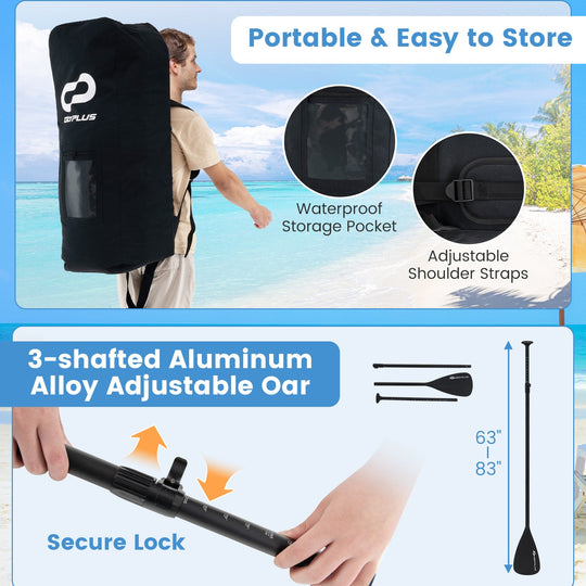 Inflatable Stand Up Paddle Board with Premium SUP Accessories