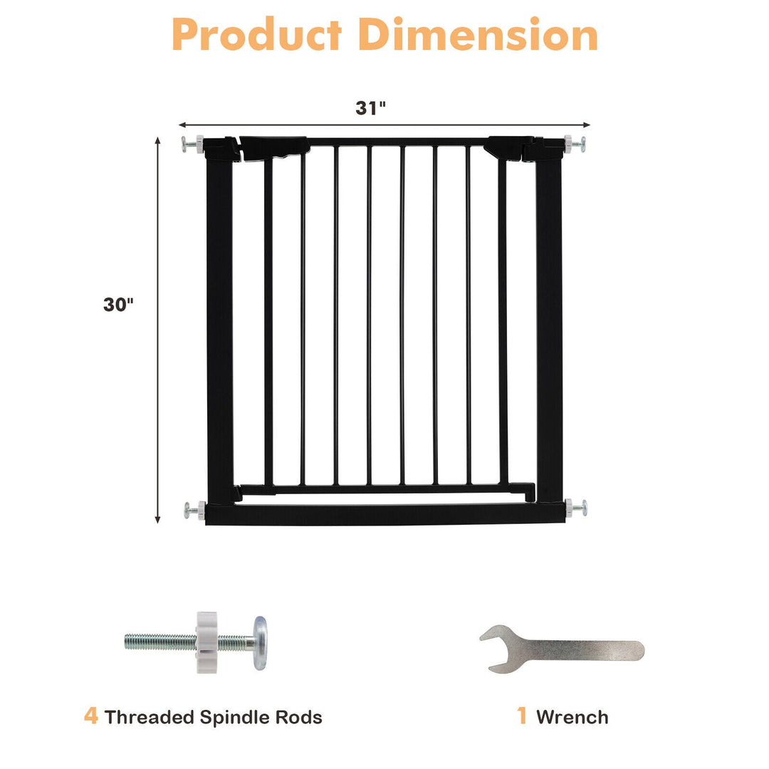 30-32.5 Inch Wide Safety Gate with 30 Inch Scientific Height