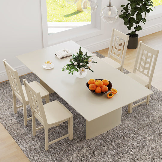 Kitchen Side Dining Chair Set of 2 with Rubber Wood Frame