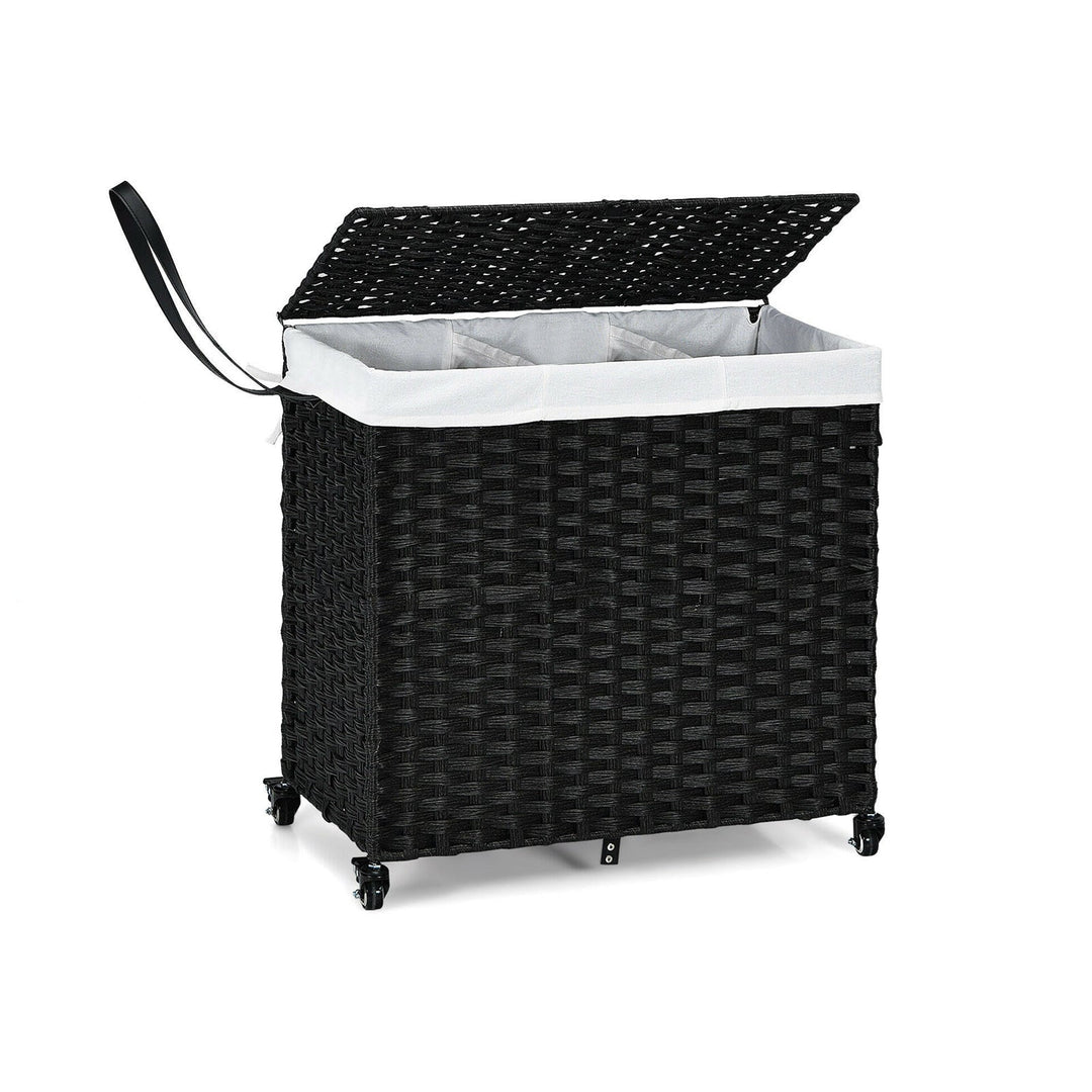 Laundry Hamper with Wheels and Lid