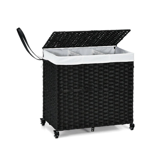 Laundry Hamper with Wheels and Lid