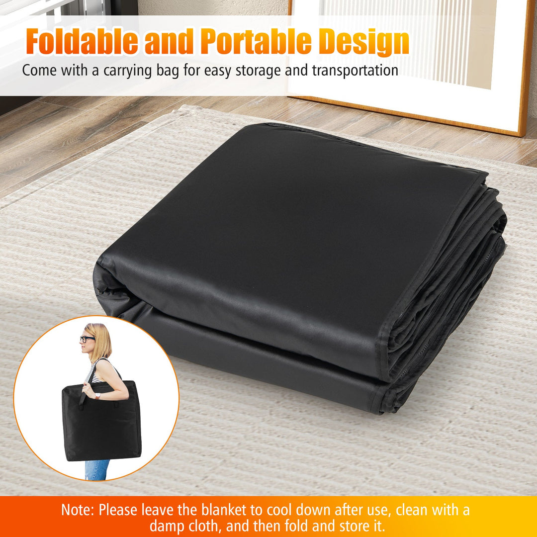 Infrared Sauna Blanket with Arm Sleeves and Carry Bag