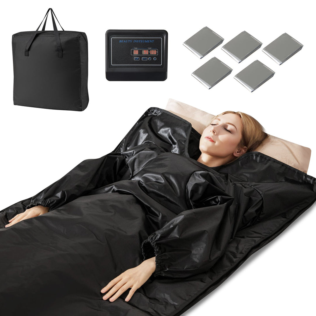 Infrared Sauna Blanket with Arm Sleeves and Carry Bag