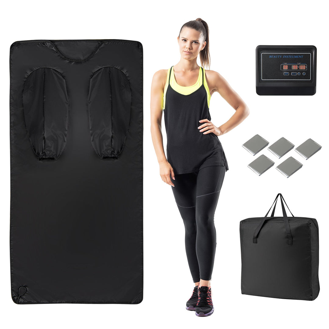 Infrared Sauna Blanket with Arm Sleeves and Carry Bag