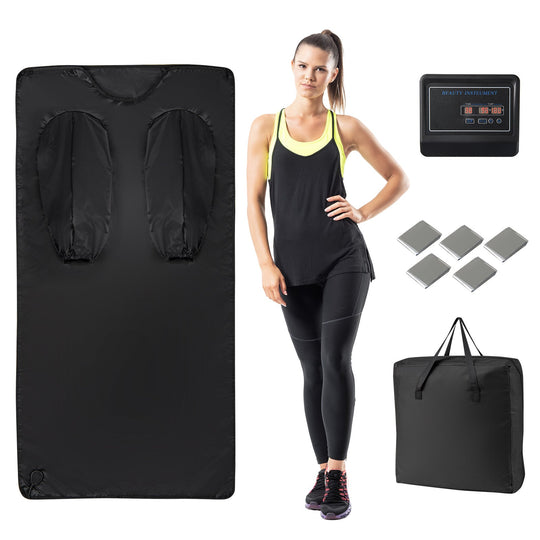 Infrared Sauna Blanket with Arm Sleeves and Carry Bag