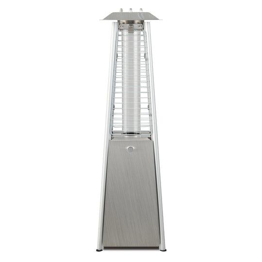 10000 BTU Portable Stainless Steel Tabletop Patio Heater with Glass Tube