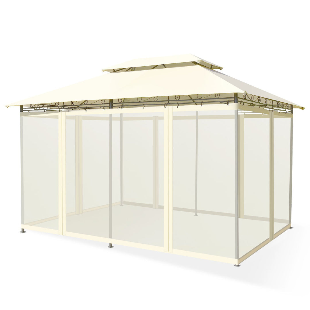 10 Feet x 13 Feet Tent Canopy Shelter with Removable Netting Sidewall