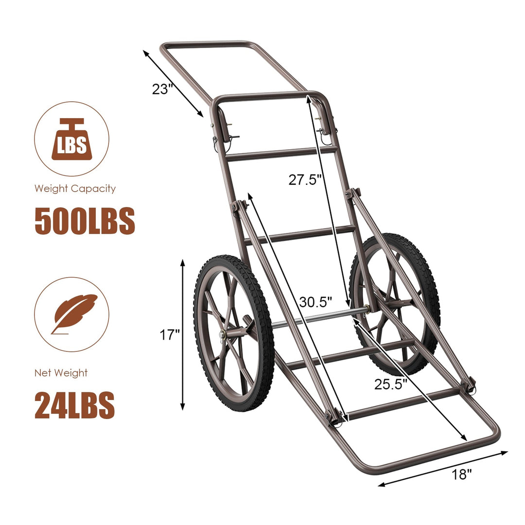Larger Capacity Folding Deer Game Cart