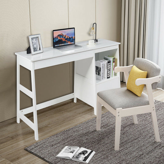 47.5 Inch Modern Home Computer Desk with 2 Storage Drawers