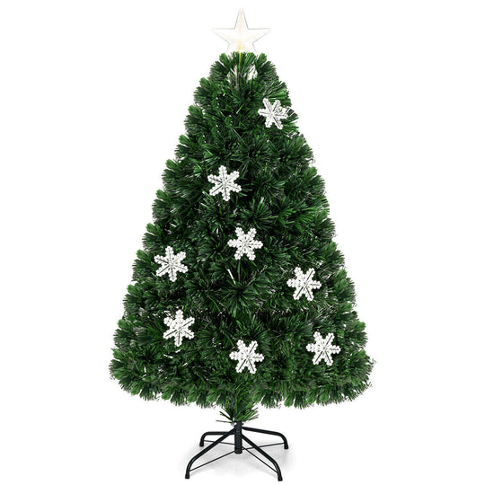 LED Optic Artificial Christmas Tree with Snowflakes