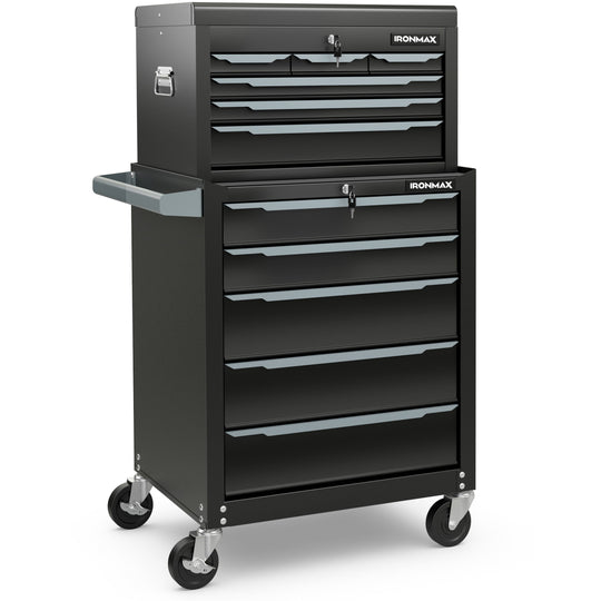 Rolling Steel Tool Chest with 11 Drawers & Locking System