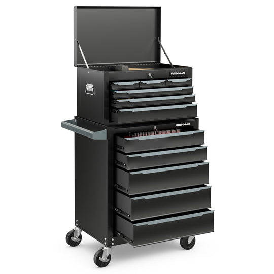 Rolling Steel Tool Chest with 11 Drawers & Locking System