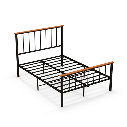 Bed Frame with Headboard and Footboard
