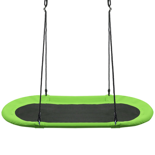60 Inch Saucer Surf Outdoor Adjustable Swing Set-Green
