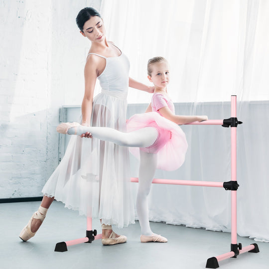 4 Feet Portable Ballet Barre with Adjustable Height
