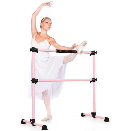 4 Feet Portable Ballet Barre with Adjustable Height