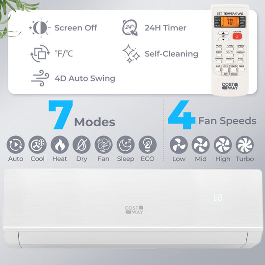 SEERXtreme Series 24000 BTU 25 SEER2 208-230V Mini Split Heat Pump Heating at -15¬∞F WiFi Enabled