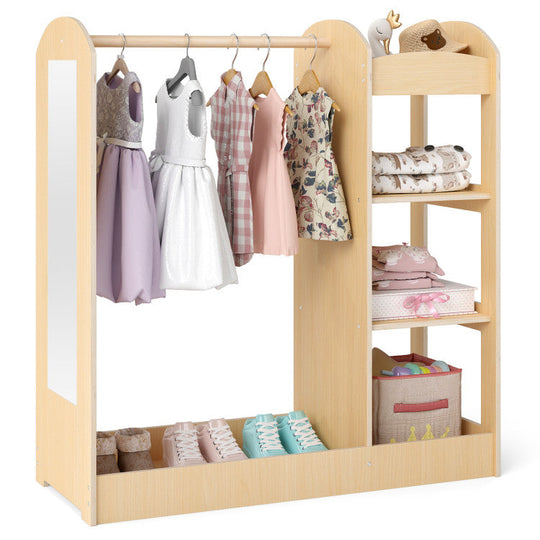 Kids Room Set: Recliner + Natural Study Desk & Chair + 4-ft Christmas Tree + Natural Dress-Up Storage