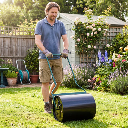 16 Gallon Lawn Roller Water/Sand Filled Garden Drum