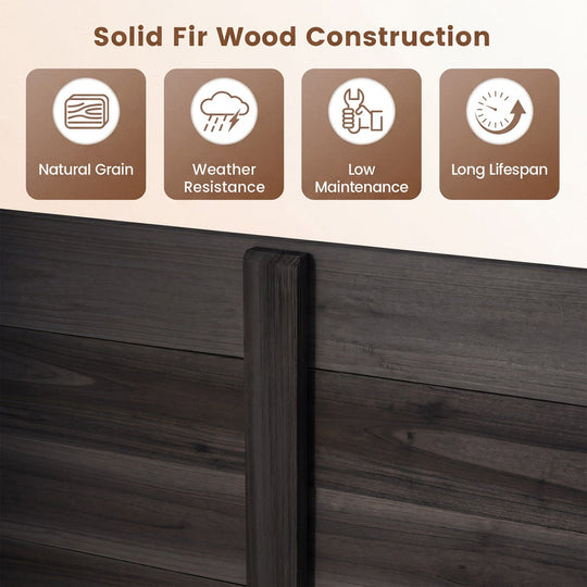 3-Panel Outdoor Privacy Fence for AC Units & Equipment